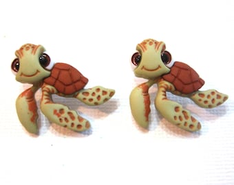 Disney Squirt Turtle Button Shank Flat Back Licensed Dress It Up Finding Nemo - D16