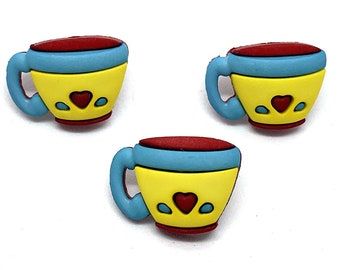 Buttons Galore Sweet Delights Buttons-Coffee Cups