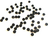 3MM Micro Mini Round Buttons 1 8 quot Diameter Dress It Up Buttons Jesse James Buttons Tiny Two Hole Sew Through BLACK - BR