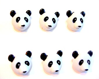 new Novelty Buttons 7/8" PLAYFUL PANDA #2 2 new Novelty Buttons 7/8" PLAYFUL PANDA #2 2