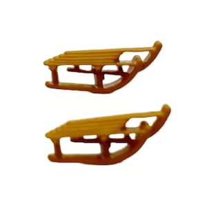Winter Sled Buttons Shank Flat Back Choice by Shelly - 744