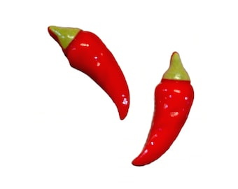 Chili Pepper Embellishments Flat Back Craft Supply by Shelly - 162