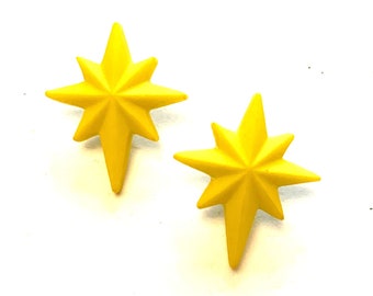 Christmas Star Buttons Shank Flat Back Choice Jesse James Dress It Up Buttons -1505 1506