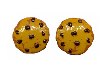 Chocolate Chip Cookies Buttons Shank Flat Back Choice - 433