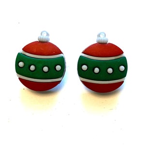 Christmas Ornaments Buttons Galore Tree Trimmers Shank Back - 628 D