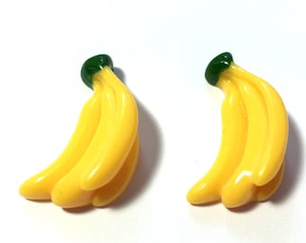 Dollhouse Partially Peeled Banana 1:12 Miniature Handcrafted Fruit Food