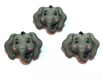 Elephant Head Buttons Galore Elsie 3D Shank Back - 783