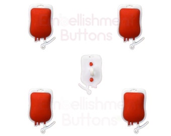 Medical Blood Bags Buttons Shank Flat Back Choice 1321