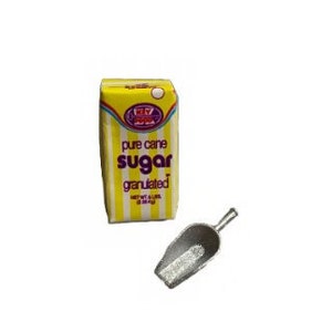 NEW Miniature Sugar Bag With Scoop Set of 2 Dollhouse Food Kitchen Decor Miniatures - 313
