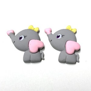 Elephants Embellishments Flatback Craft Supply Ellie The Elephant Craft Supply by Shelly - 1531 B