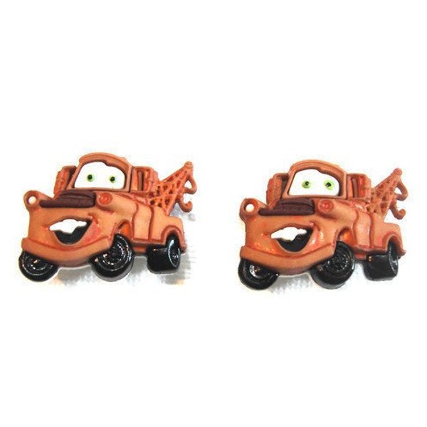 Disney CARS Mater Buttons Tow Truck Shank Back Licensed Jesse James Dress It Up Buttons - D3 B