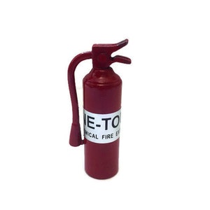Miniature Fire Extinguisher Red Dollhouse Home Decor Miniatures - 1105