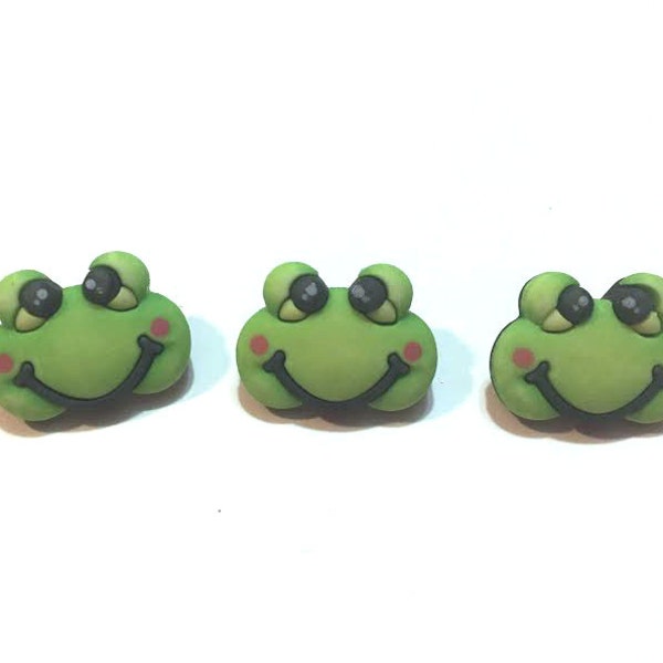 Frog Buttons Galore Froggy Shank Back 3D - 709