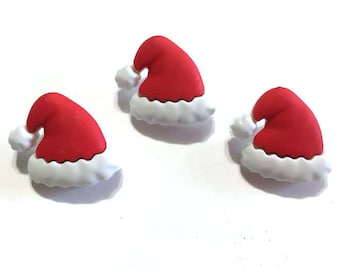 Santa's Hat Buttons Galore Shank Back 615 D