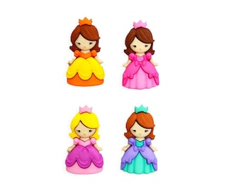 Princess Button Collection Shank Flatback Jesse Dress It Up Belle Of Ball - 1002 C