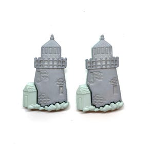 Lighthouse Buttons Turquoise Shank Back Jesse James Dress It Up Buttons - 1284 W189