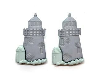 Lighthouse Buttons Turquoise Shank Back Jesse Dress It Up - 1284 W189