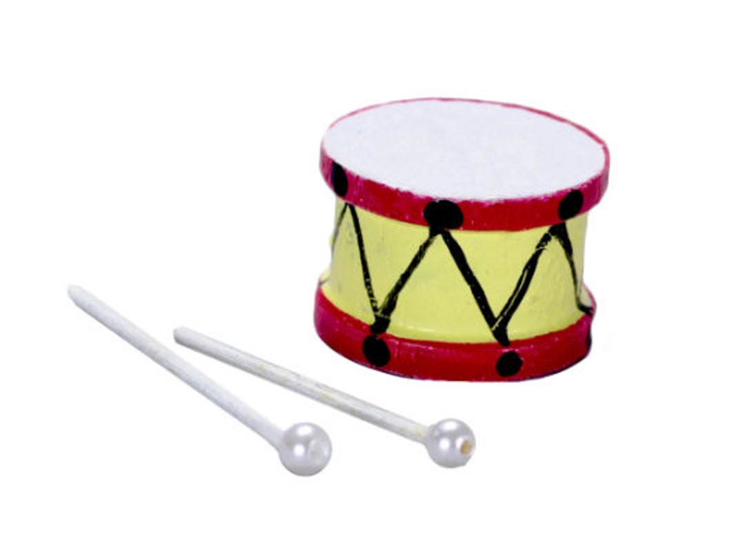 Toy Drum and Top Spinner Ornament (Set of 12) main image 1