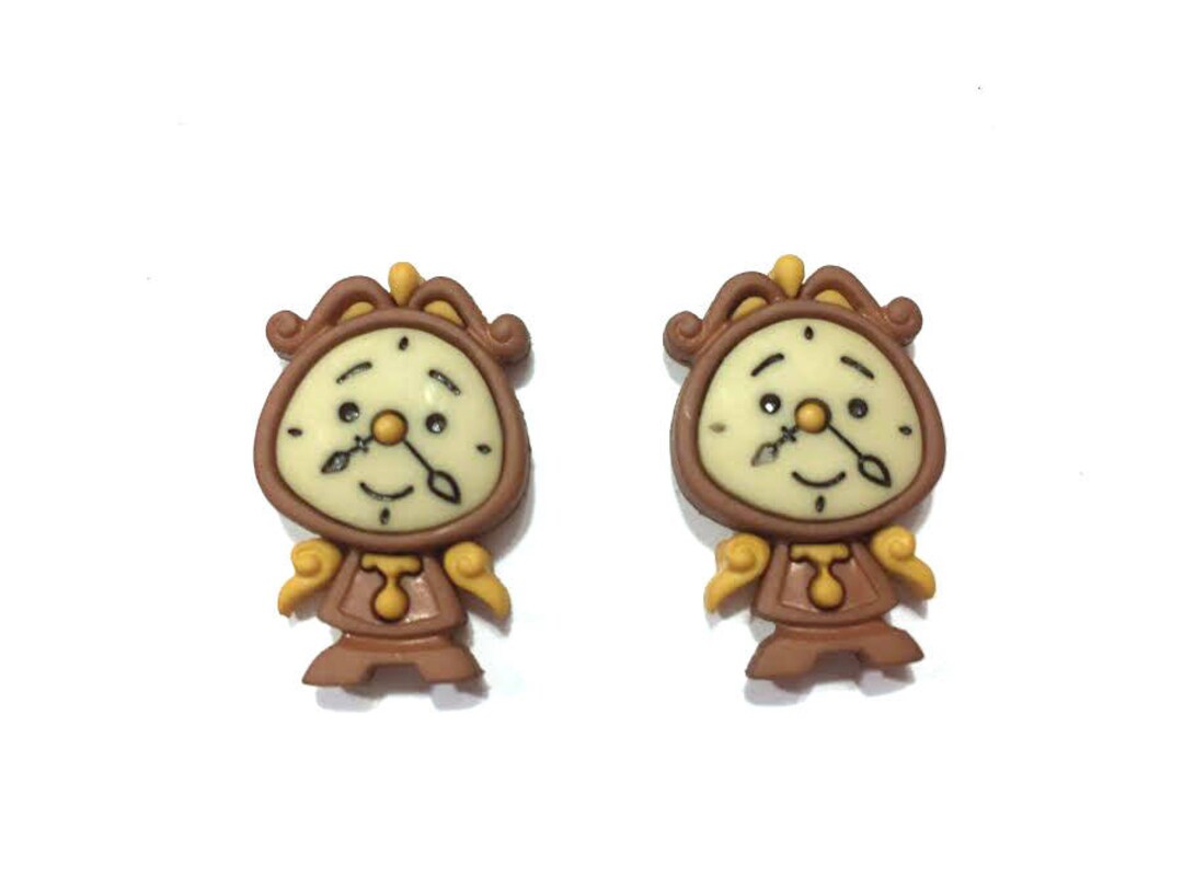 Disney Buttons Cogsworth Clock Belle and Friends Beauty and the Beast