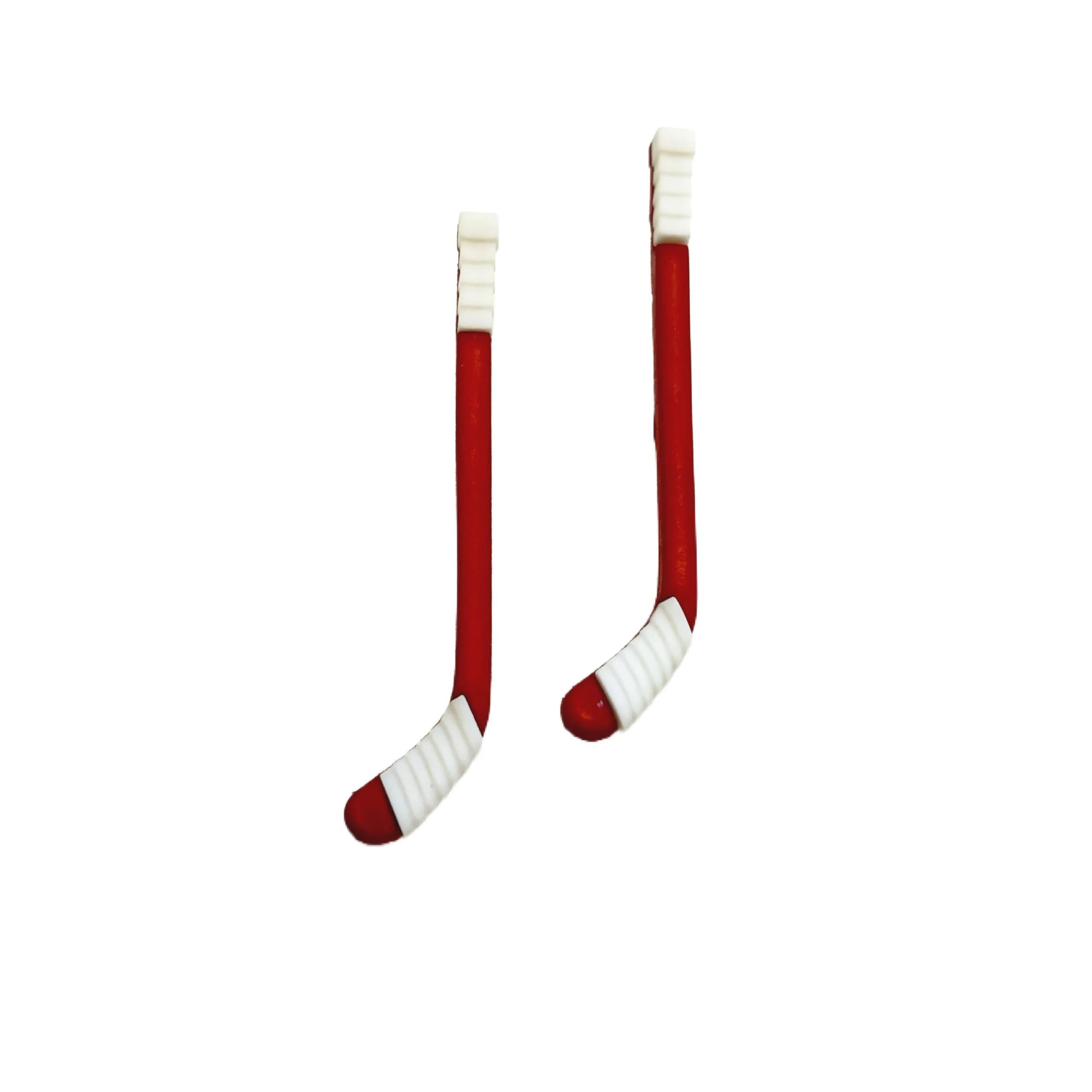 Hockey Stick Button Shank Flat Back Choice Red or Blue With White Tape -  1301 - Etsy, image size:2560x2560