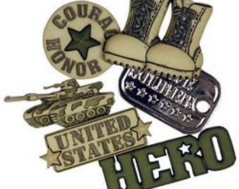 military croc charms