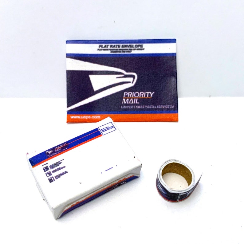 Miniature USPS Mailers Collection Boxes Envelopes Set of 3 Etsy