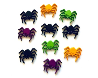 Halloween Glitter araignées Flatback embellissements
