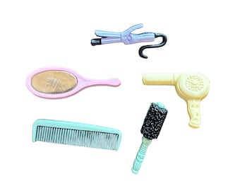 Miniature Vanity Embellishments Set of 5 FLATBACK Craft Supply Jesse Dress It Up - 1338