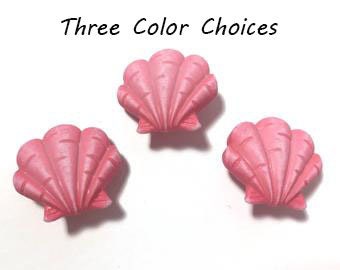 Fan Sea Shells Buttons Galore Seashells Color Shank Flat Back Choice - 1260