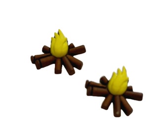 Campfire Embellishment Flat Back Craft Supply by Buttons Galore Camp Fire - 118 A