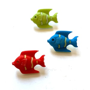 Tropical Fish Buttons Galore Color Choice Shank Back - 1282