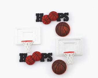 Basketball Buttons Collection Shank Back Jesse Dress It Up - 361