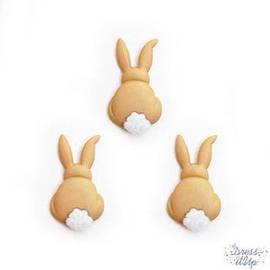 Bunny Buttons Rabbit Shank Flat Back Choice Jumpin&#39; Around Jesse James Dress It Up Buttons BROWN - 1520