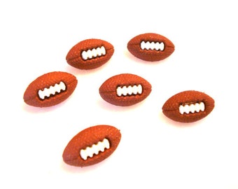 Football Buttons Galore 3/4" Shank Back 1522 W173