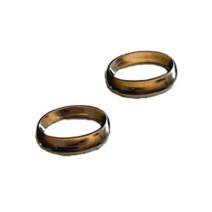 Wedding Rings Embellishment Flat Back Craft Supply by Jesse James Dress It Up Buttons Platinum Bridal Band - 851 W104