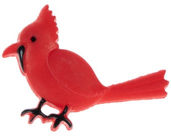Lot De 12 Boutons à Tige 'Cardinal' The Paper Studio - Pour Couture Et Artisanat - Rouge