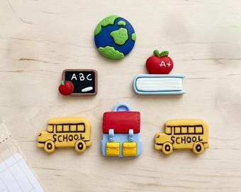 School Days Button Embellishments – Flatbacks, Craft Supply Class Dismissed by Shelly - 1530