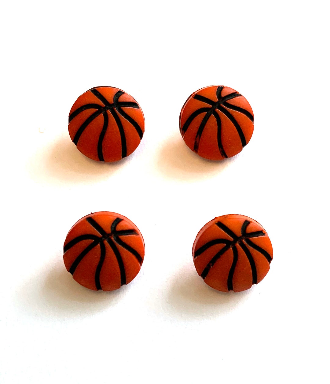 Mini Basketball Button (7/16