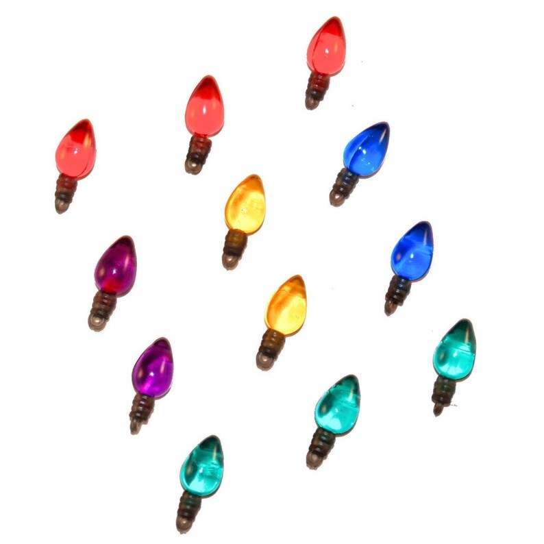 Miniature Christmas Tree Light Bulbs Collection 3/4 Tree Etsy