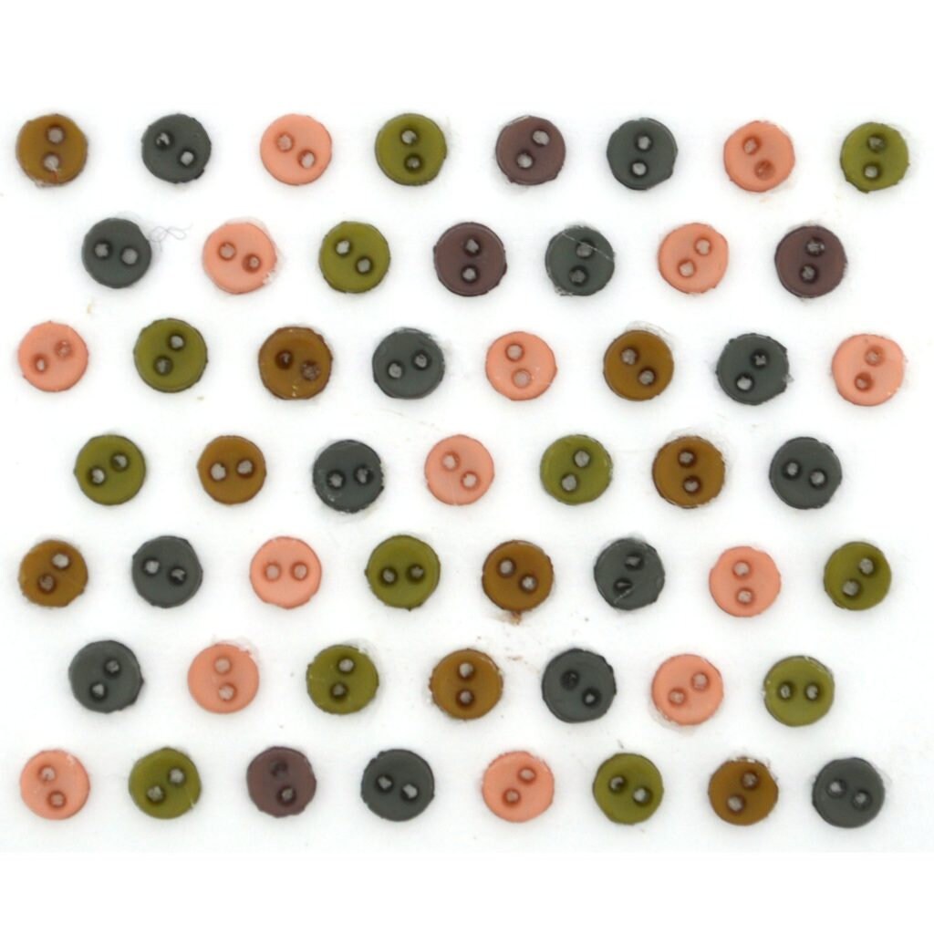 4MM Micro Mini Round EARTHTONE Buttons Collection 1/8 - Etsy