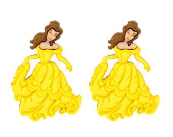 Disney Belle Buttons Beauty And The Beast Shank Back Disney Licensed Jesse James Dress It Up Buttons - D12 A