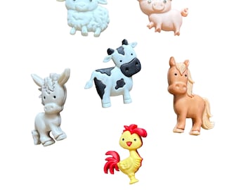 Baby Animal Button Collection Shank Back Jesse Dress It Up In The Barnyard - 1240