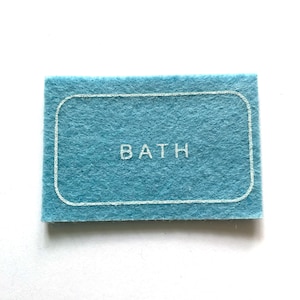 Miniature Bath Rug Color Choice Dollhouse Bathroom Home Decor Miniatures - 1164 J