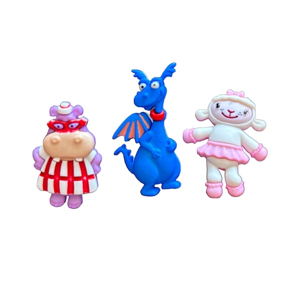 Colección de botones de la Doctora Juguetes de Disney, con parte trasera plana, Jesse Dress It Up - D5