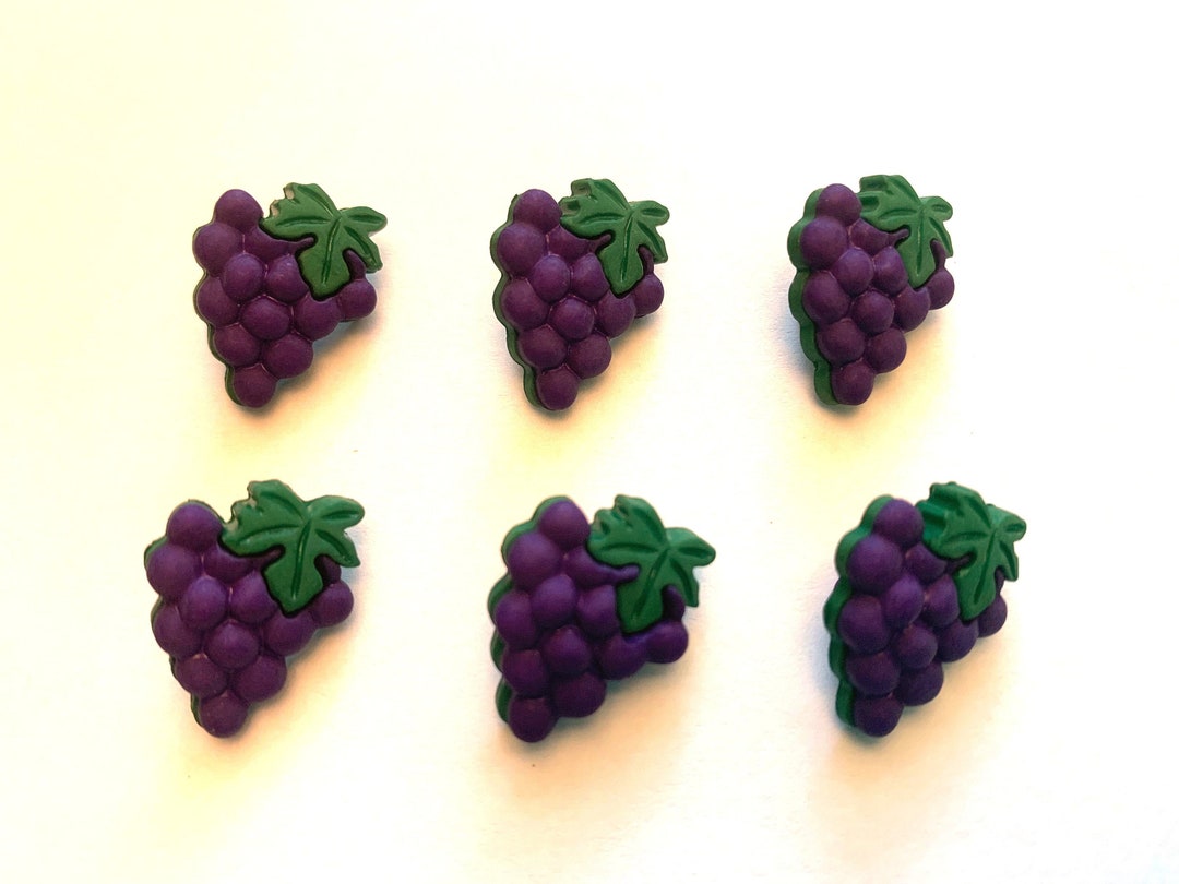 Grape Buttons Galore Fruit Shank Back 191 A W188 Etsy