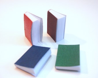 Miniature Dollhouse Books Collection with 66 Pages (Open Up) Set of 4 Dollhouse Home Decor Miniatures (Style May Vary) - 305