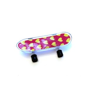 SALE Miniature Skateboard Toy Dollhouse Home Decor Miniatures Wheels Rotate Color Choice - DH35