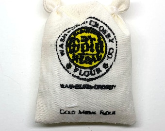 Miniature Flour Sack Dollhouse Kitchen Food Home Decor - 587 C