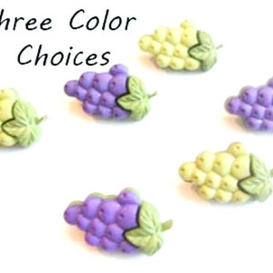 Wine Grapes Buttons Fruit Uncorked Color Choice Shank Back Jesse James Dress It Up Buttons - 1516