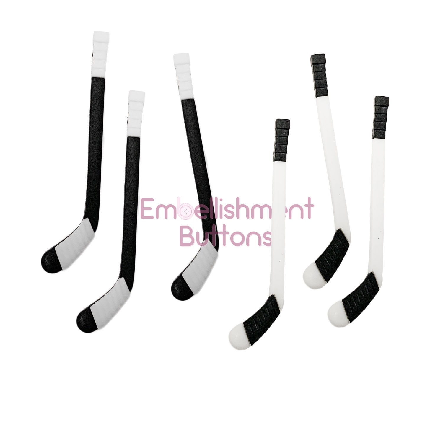 Hockey Stick Buttons With Tape White Black Color Choice Shank Flat Back  Choice - 1301 - Etsy, image size:1500x1500